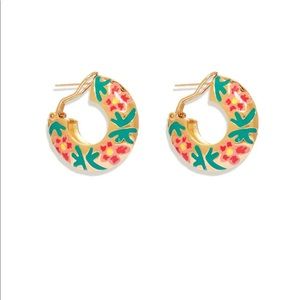Mignonne Gavigan Hibiscus Flora Hoop Earrings